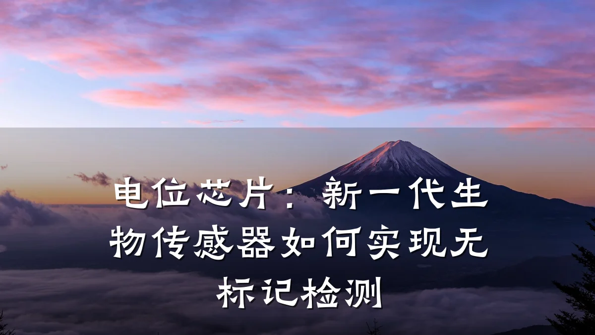 电位芯片:新一代生物传感器如何实现无标记检测