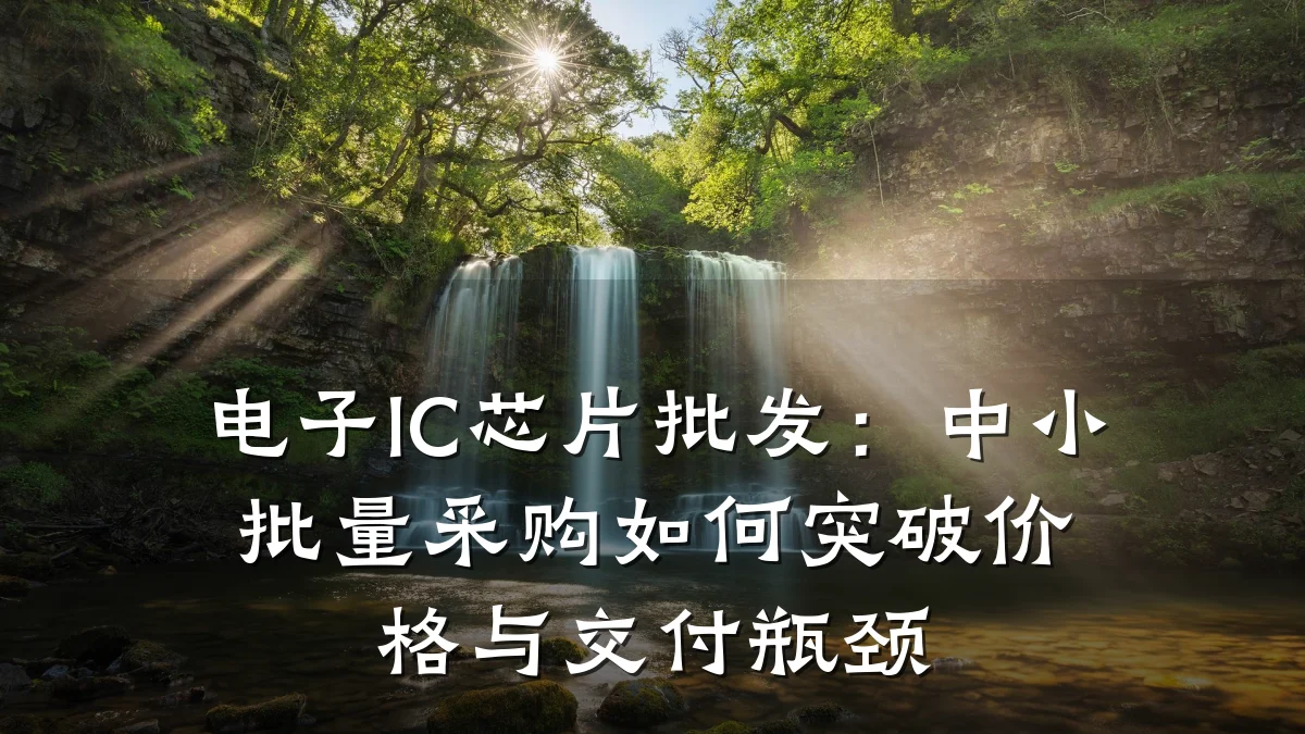 电子IC芯片批发:中小批量采购如何突破价格与交付瓶颈