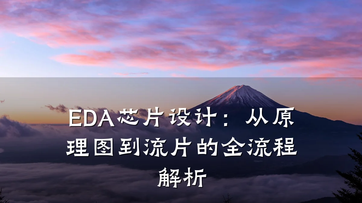 EDA芯片设计:从原理图到流片的全流程解析