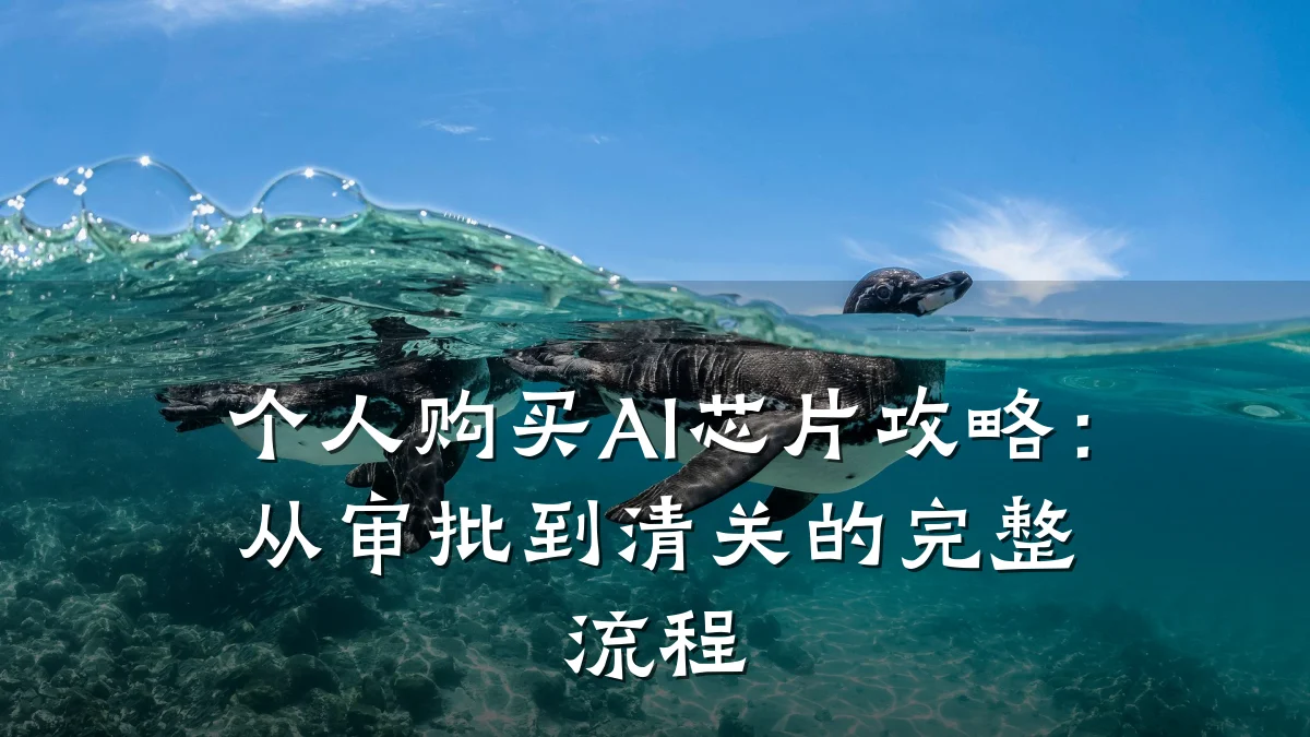 个人购买AI芯片攻略:从审批到清关的完整流程