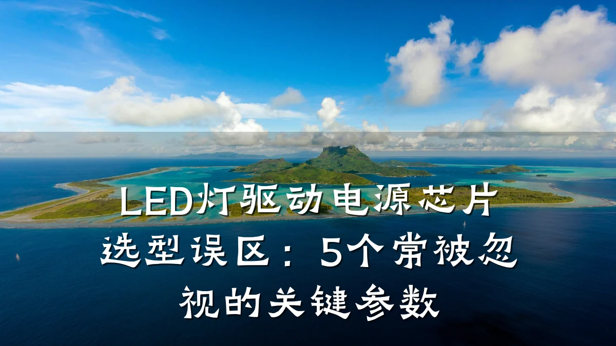 LED灯驱动电源芯片选型误区:5个常被忽视的关键参数