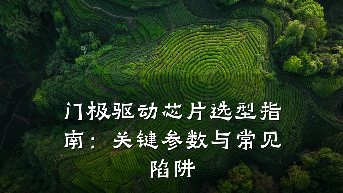 门极驱动芯片选型指南:关键参数与常见陷阱