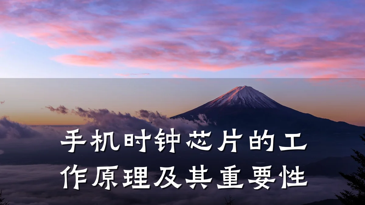 手机时钟芯片的工作原理及其重要性