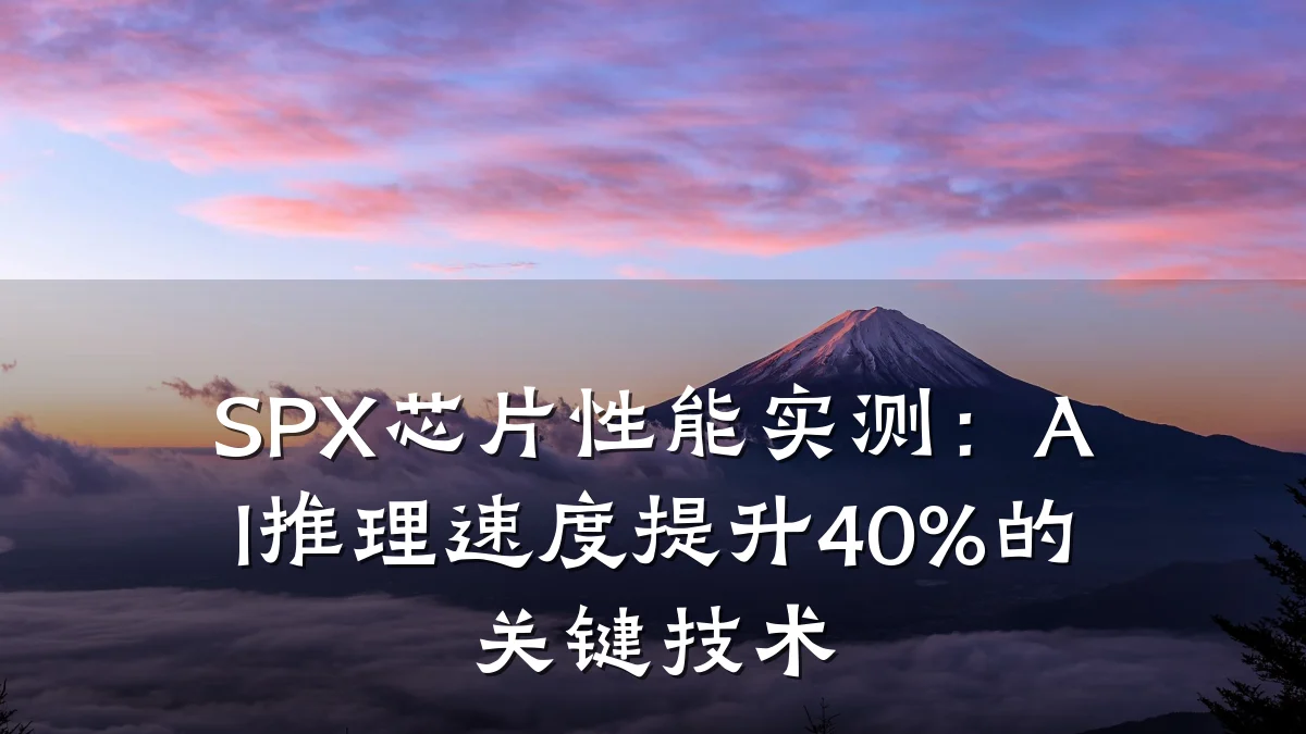 SPX芯片性能实测:AI推理速度提升40%的关键技术