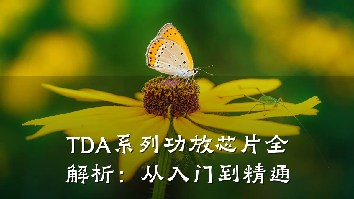 TDA系列功放芯片全解析:从入门到精通
