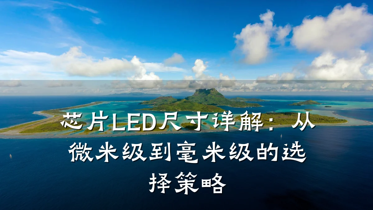 芯片LED尺寸详解:从微米级到毫米级的选择策略
