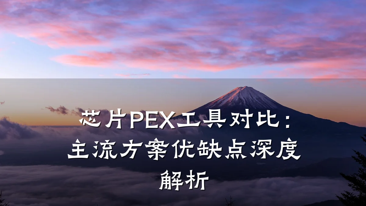 芯片PEX工具对比：主流方案优缺点深度解析