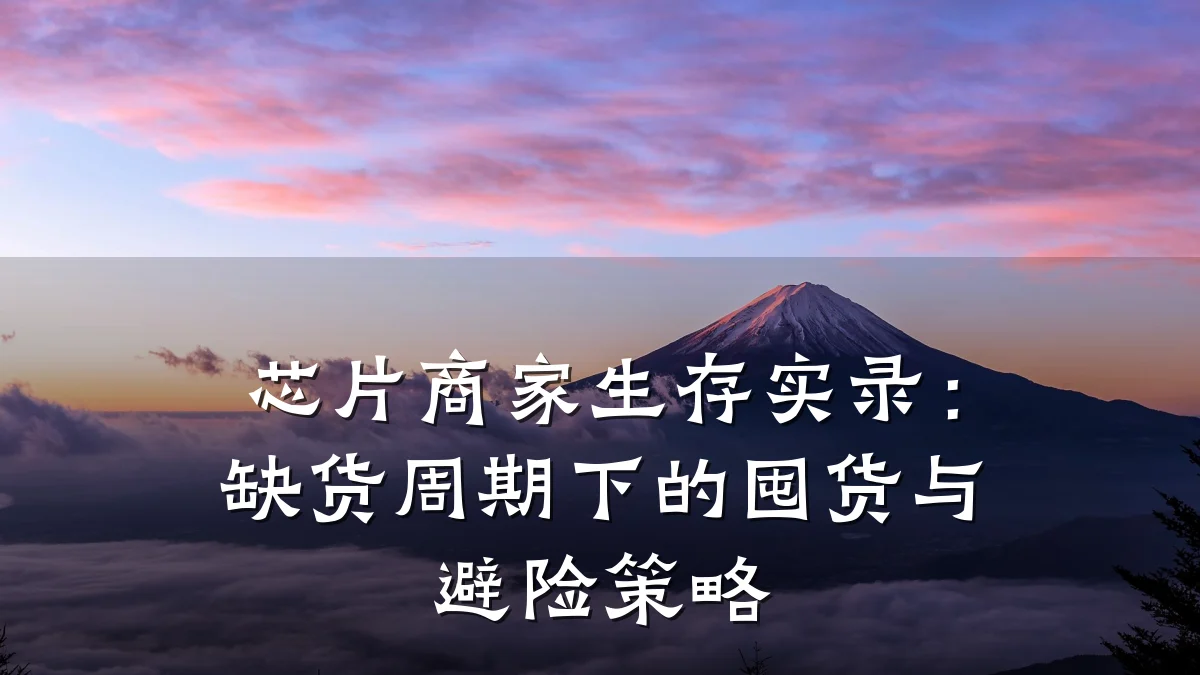 芯片商家生存实录：缺货周期下的囤货与避险策略