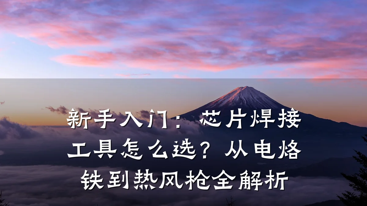 新手入门:芯片焊接工具怎么选?从电烙铁到热风枪全解析