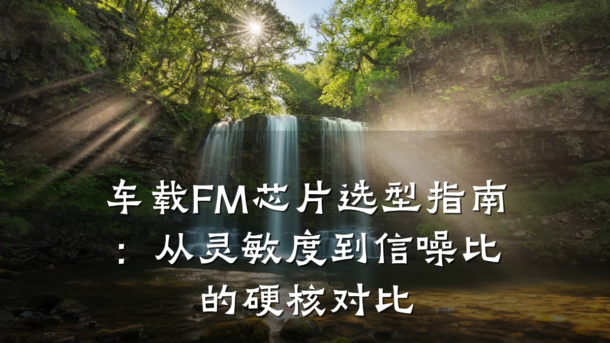 车载FM芯片选型指南:从灵敏度到信噪比的硬核对比