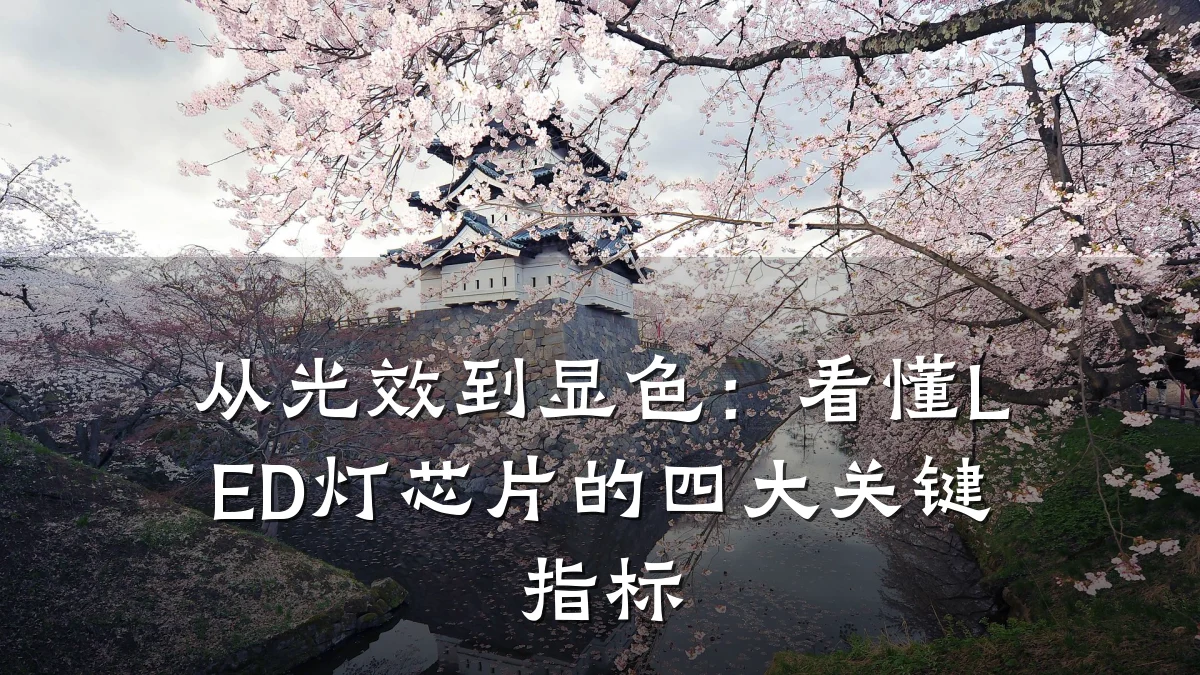 从光效到显色:看懂LED灯芯片的四大关键指标