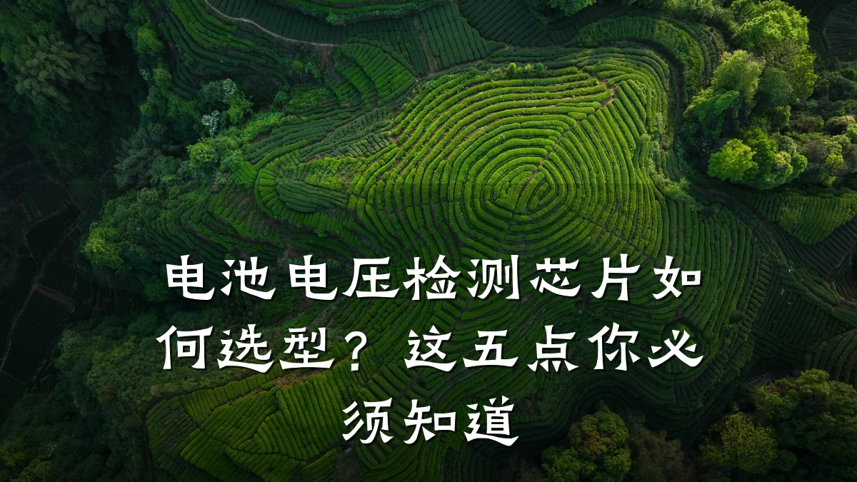 电池电压检测芯片如何选型?这五点你必须知道