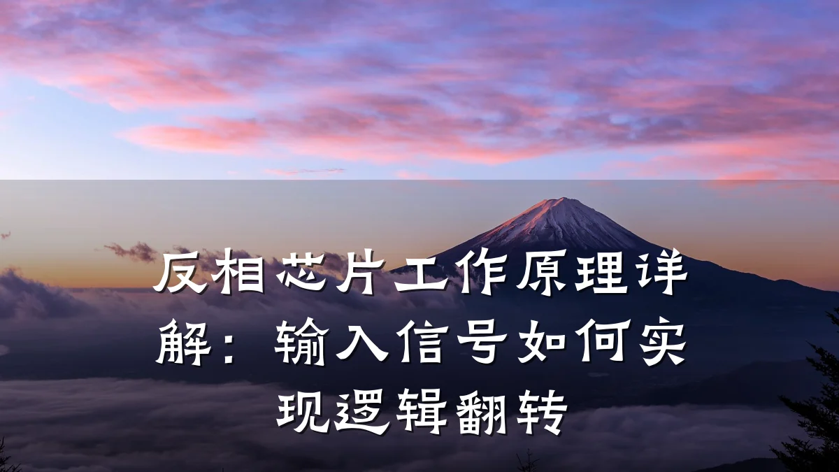 反相芯片工作原理详解：输入信号如何实现逻辑翻转