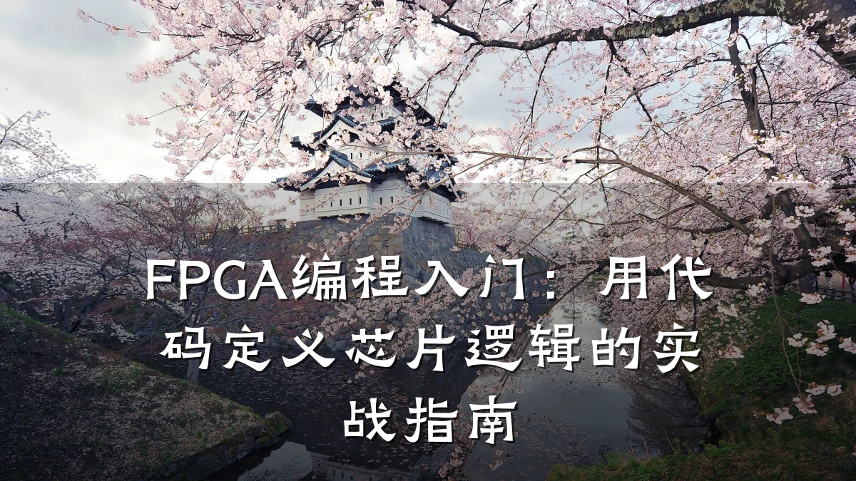 FPGA编程入门:用代码定义芯片逻辑的实战指南