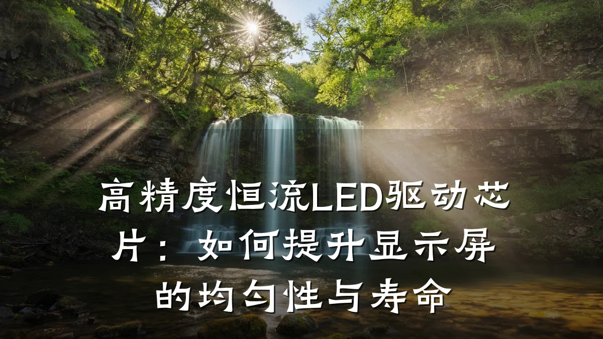 高精度恒流LED驱动芯片:如何提升显示屏的均匀性与寿命