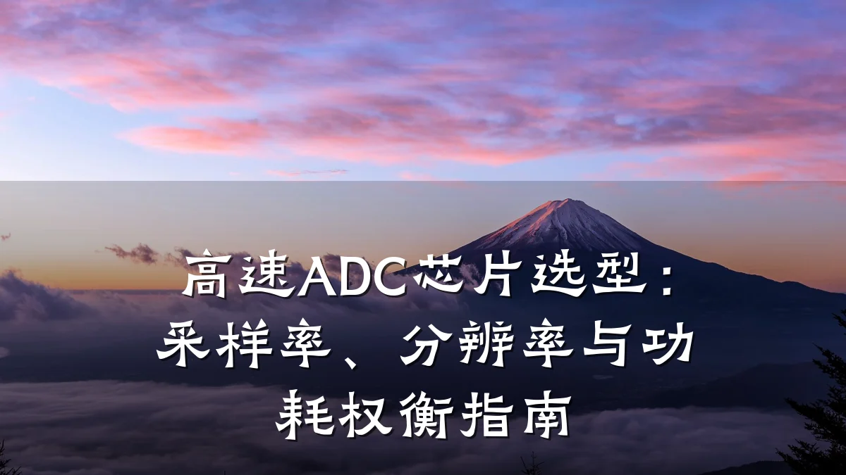 高速ADC芯片选型:采样率、分辨率与功耗权衡指南