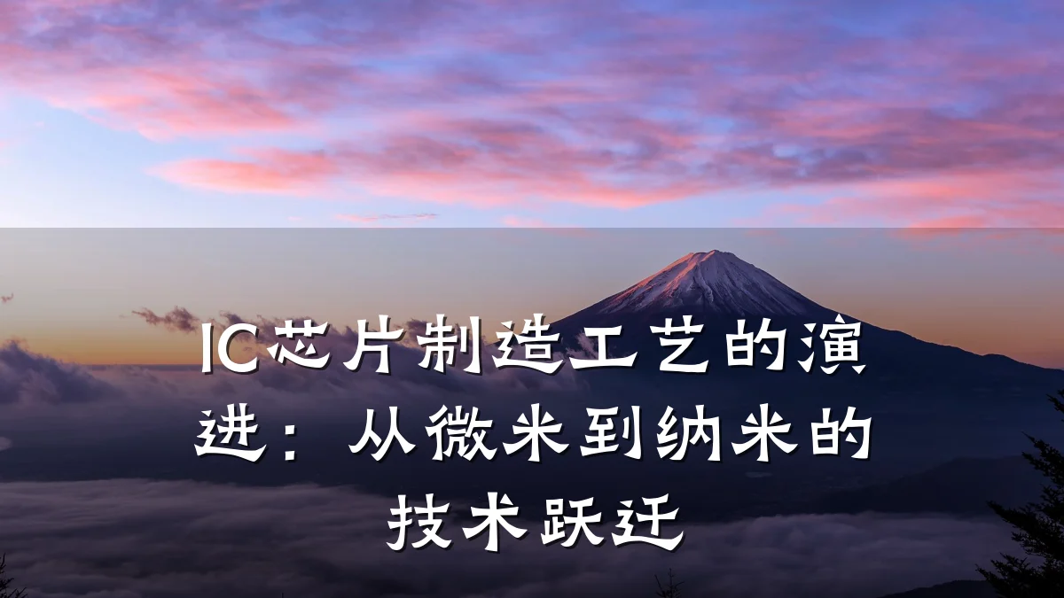 IC芯片制造工艺的演进:从微米到纳米的技术跃迁