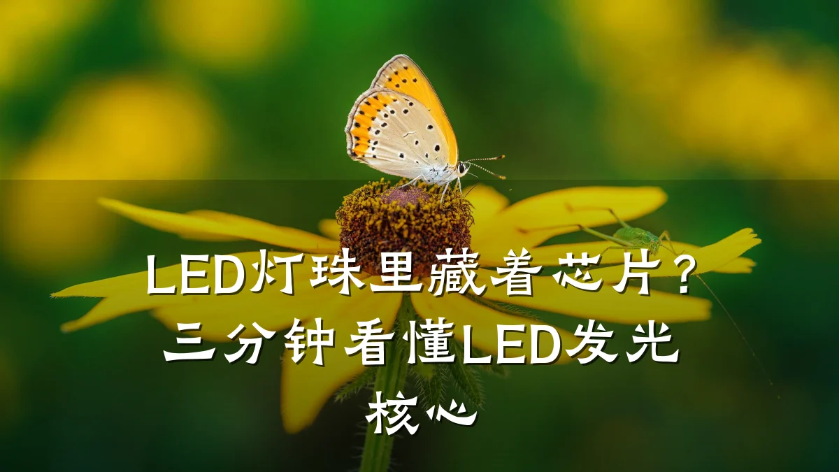 LED灯珠里藏着芯片？三分钟看懂LED发光核心