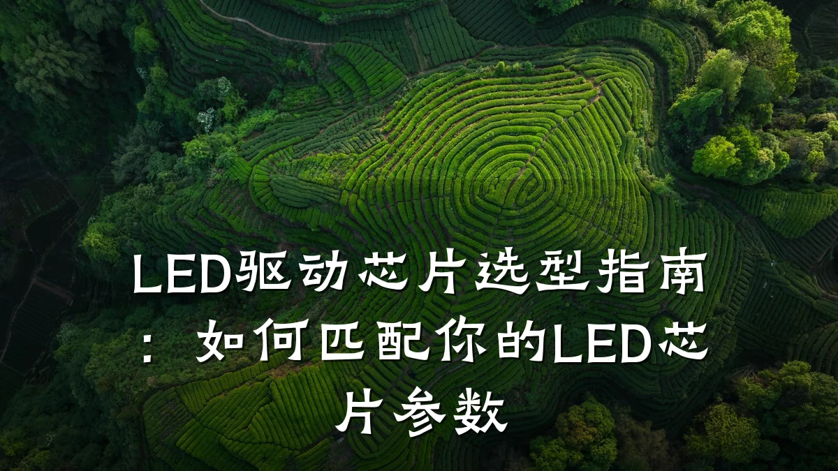 LED驱动芯片选型指南:如何匹配你的LED芯片参数