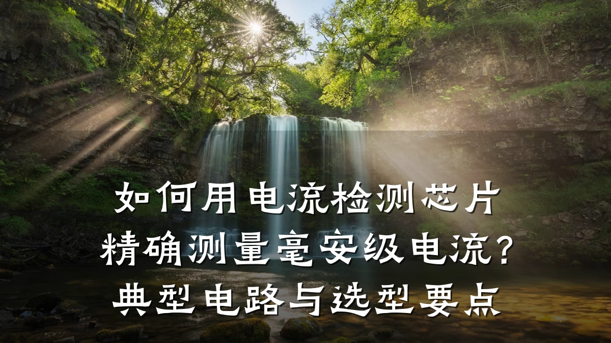 如何用电流检测芯片精确测量毫安级电流?典型电路与选型要点