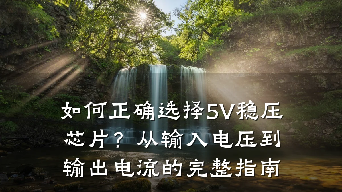 如何正确选择5V稳压芯片?从输入电压到输出电流的完整指南