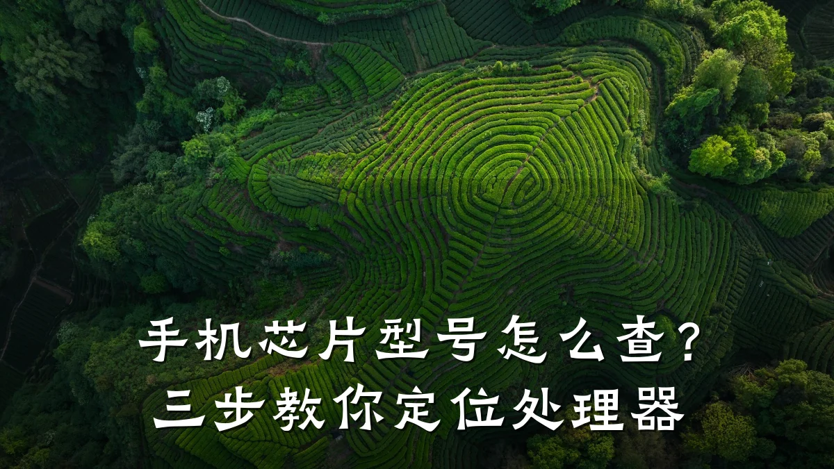 手机芯片型号怎么查?三步教你定位处理器