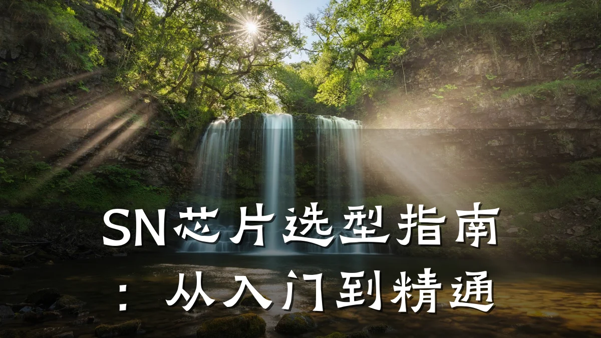 SN芯片选型指南:从入门到精通