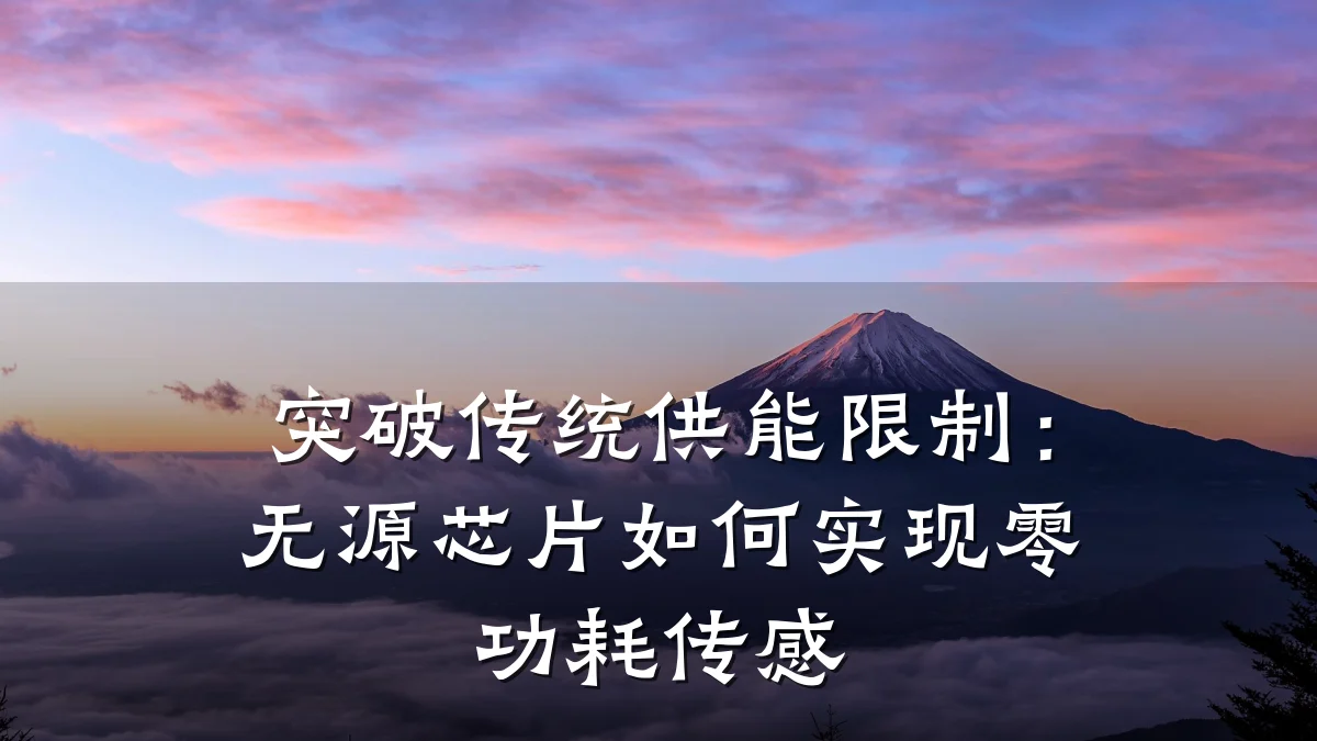 突破传统供能限制:无源芯片如何实现零功耗传感