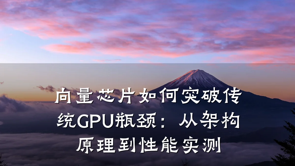 向量芯片如何突破传统GPU瓶颈:从架构原理到性能实测