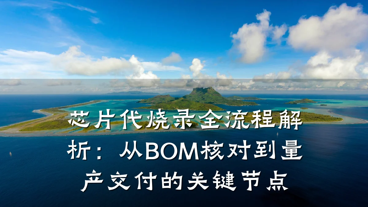 芯片代烧录全流程解析:从BOM核对到量产交付的关键节点