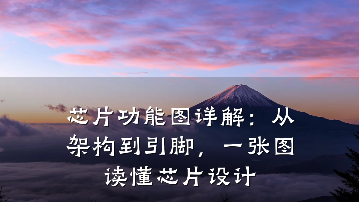 芯片功能图详解:从架构到引脚,一张图读懂芯片设计
