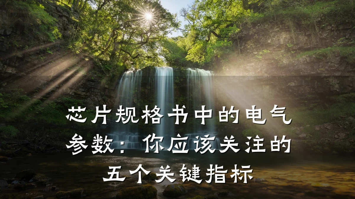 芯片规格书中的电气参数:你应该关注的五个关键指标