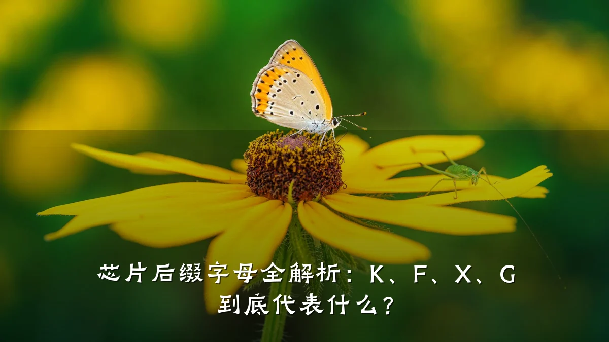 芯片后缀字母全解析:K、F、X、G 到底代表什么?