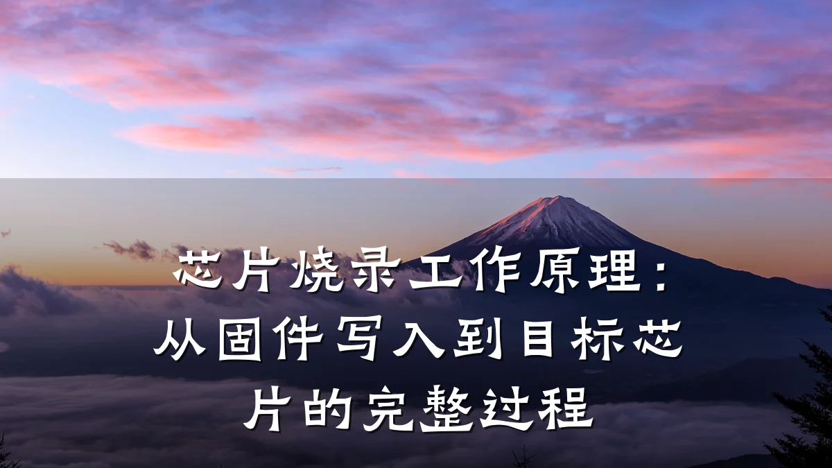 芯片烧录工作原理:从固件写入到目标芯片的完整过程
