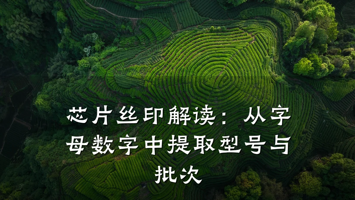 芯片丝印解读:从字母数字中提取型号与批次