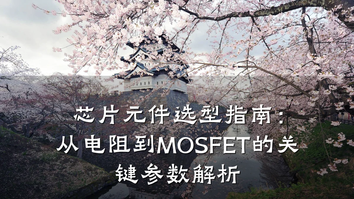 芯片元件选型指南:从电阻到MOSFET的关键参数解析