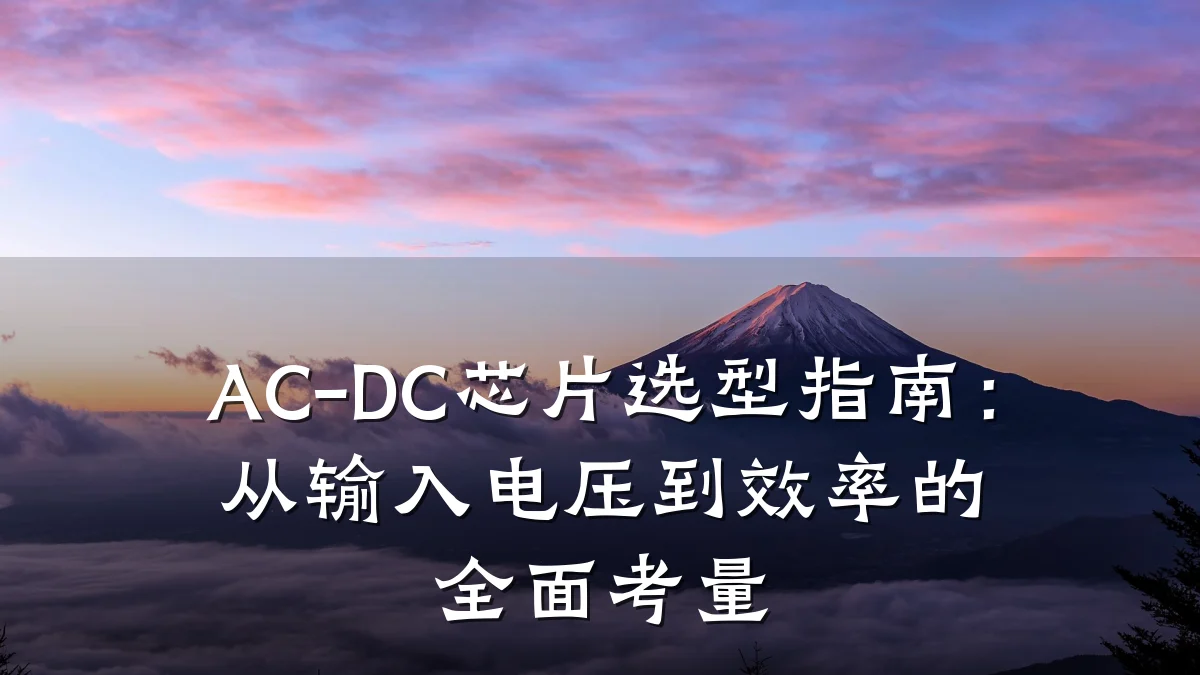 AC-DC芯片选型指南：从输入电压到效率的全面考量