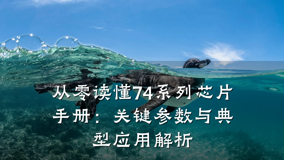 从零读懂74系列芯片手册：关键参数与典型应用解析
