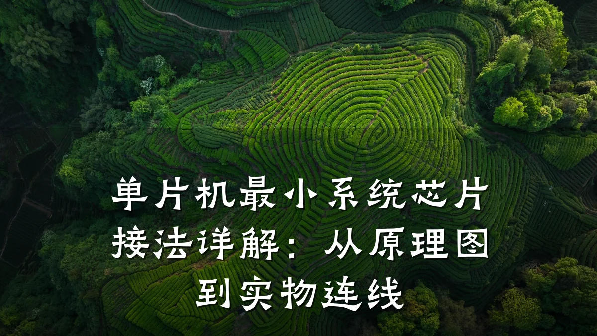 单片机最小系统芯片接法详解:从原理图到实物连线