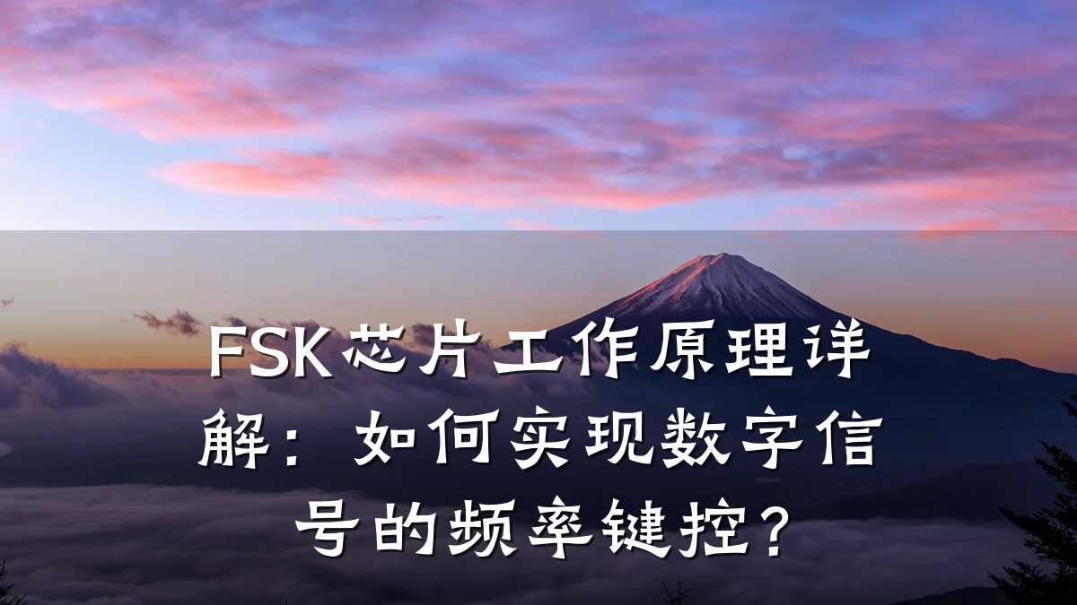 FSK芯片工作原理详解：如何实现数字信号的频率键控？