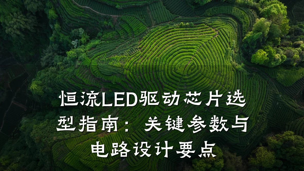 恒流LED驱动芯片选型指南:关键参数与电路设计要点