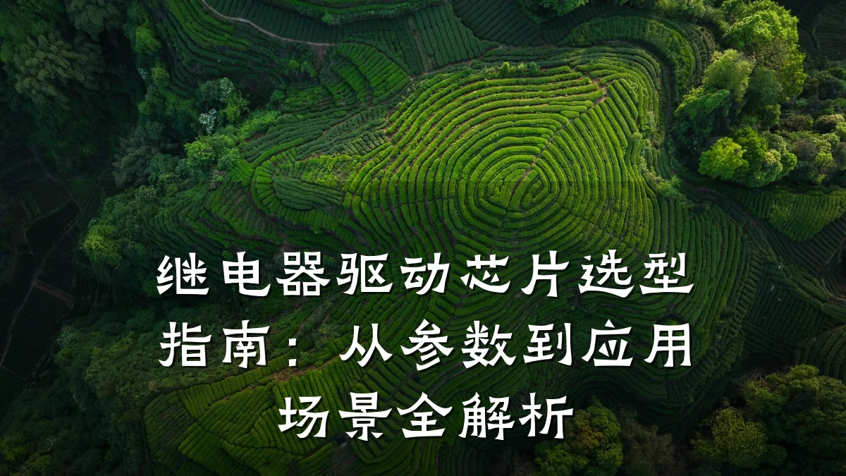 继电器驱动芯片选型指南:从参数到应用场景全解析
