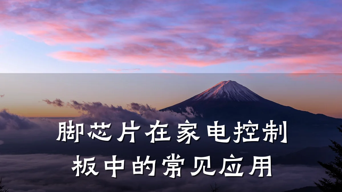脚芯片在家电控制板中的常见应用