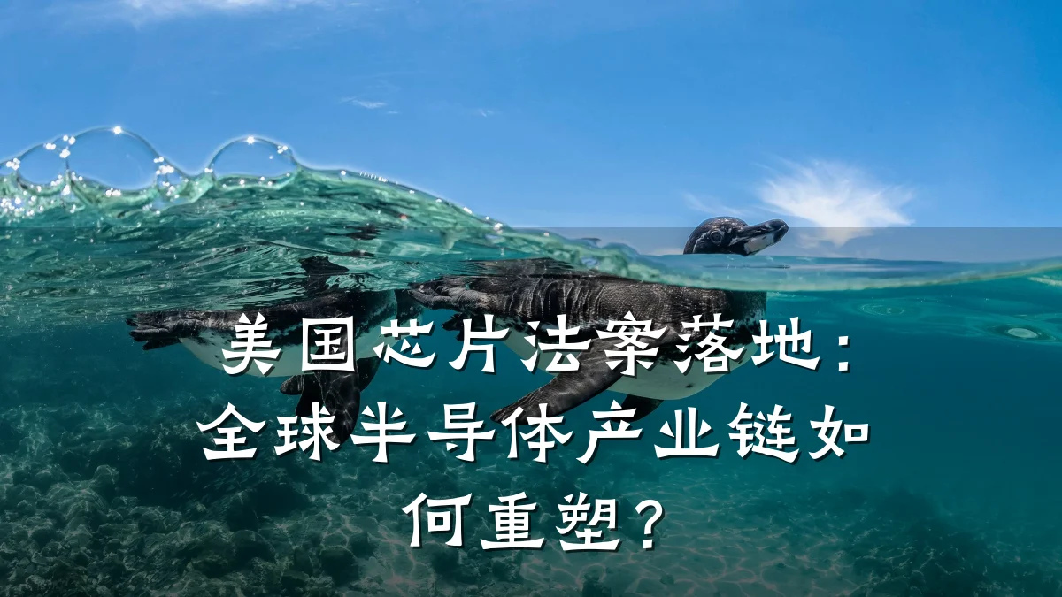 美国芯片法案落地:全球半导体产业链如何重塑?
