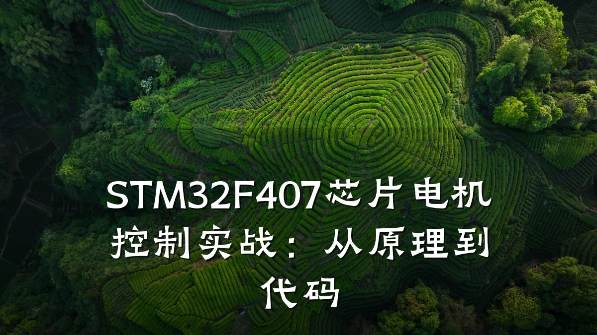 STM32F407芯片电机控制实战:从原理到代码