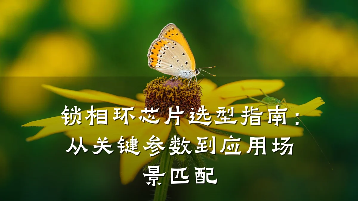 锁相环芯片选型指南:从关键参数到应用场景匹配