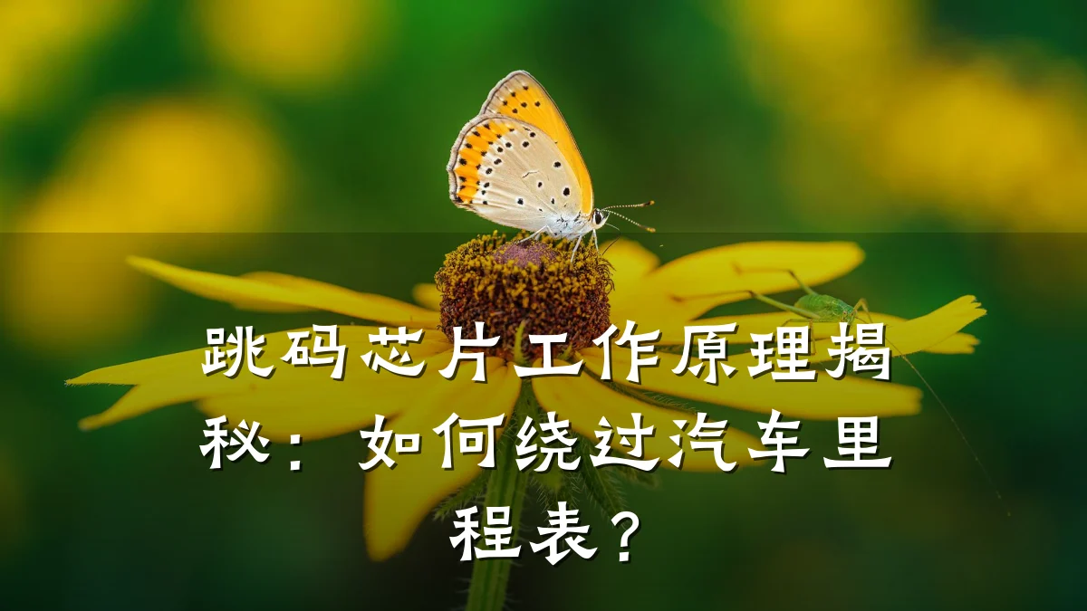 跳码芯片工作原理揭秘:如何绕过汽车里程表?