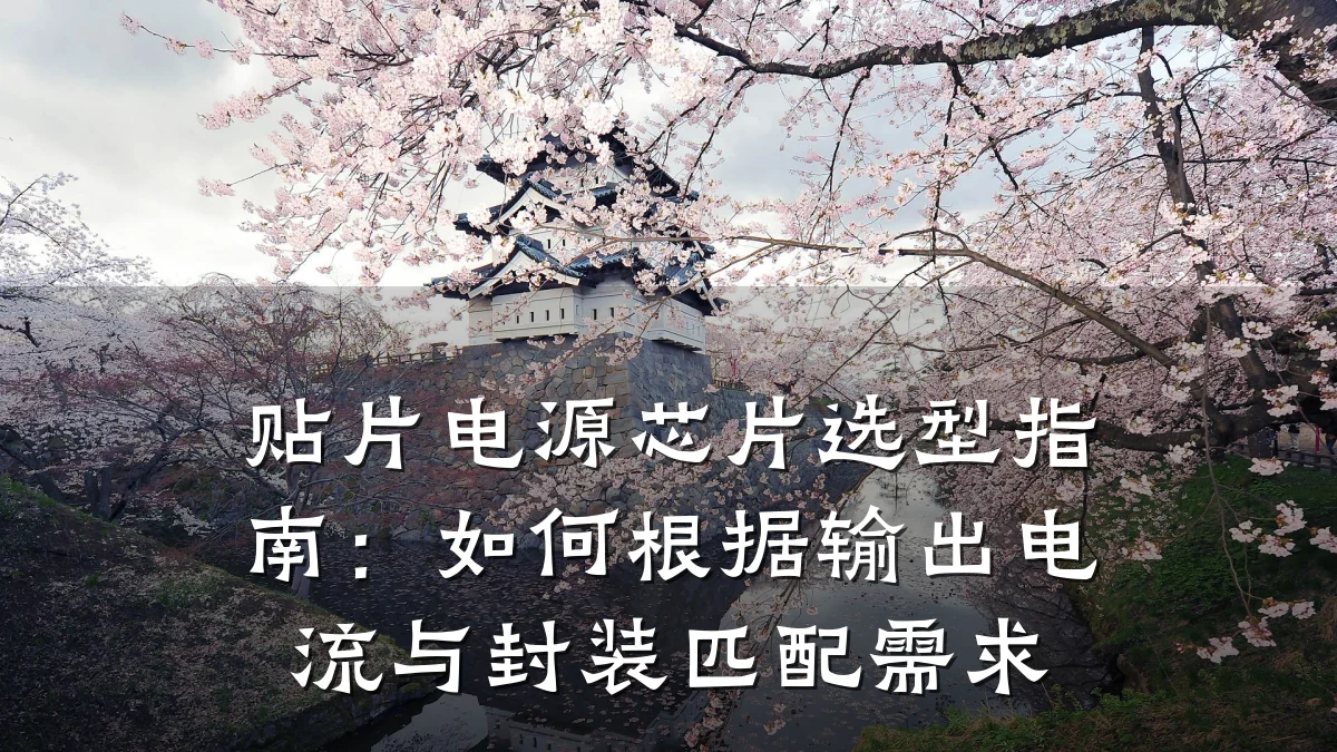 贴片电源芯片选型指南:如何根据输出电流与封装匹配需求