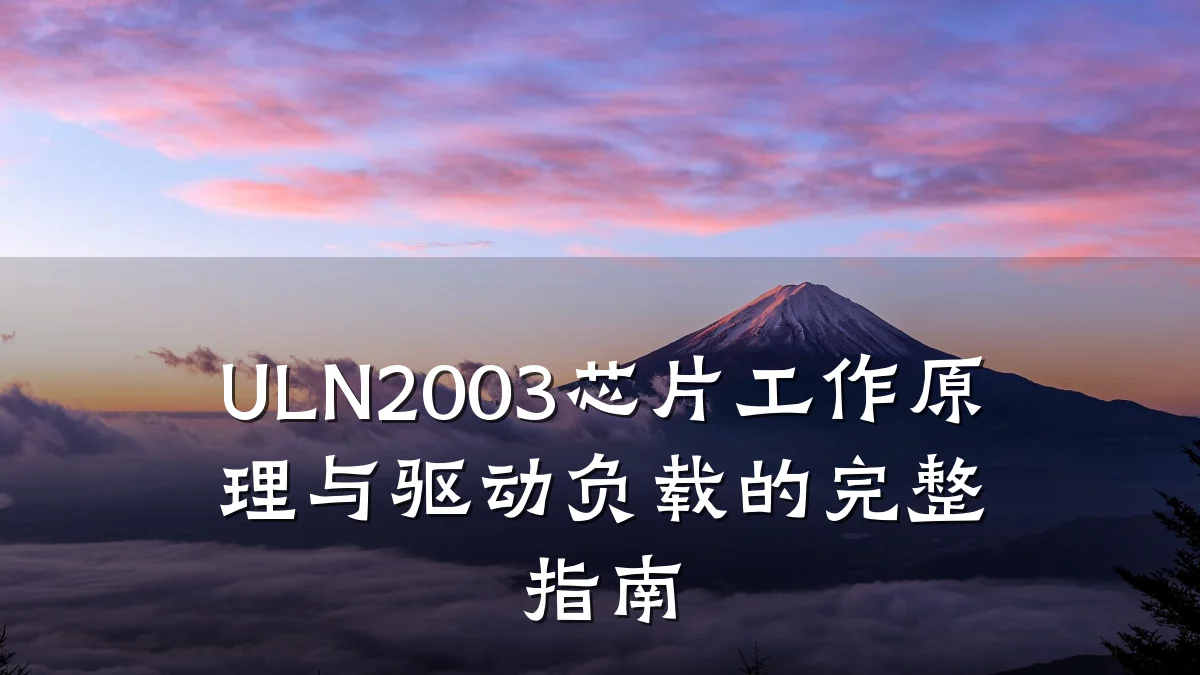 ULN2003芯片工作原理与驱动负载的完整指南