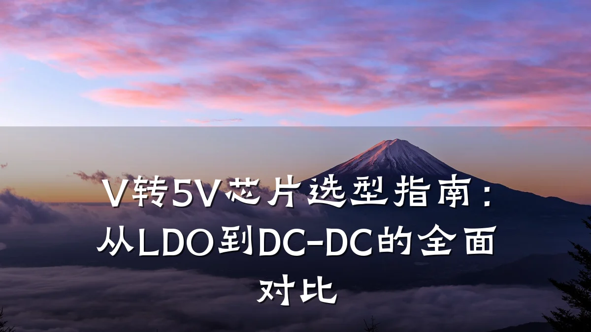 V转5V芯片选型指南:从LDO到DC-DC的全面对比